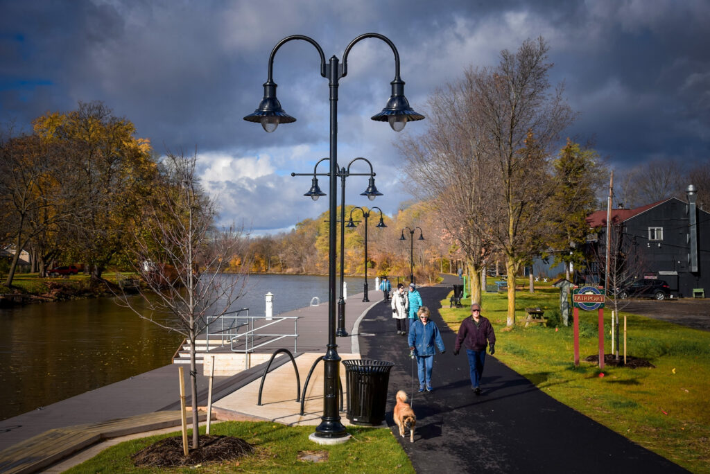 The Genesee Valley Branch of the American Public Works Association (APWA) has announced the Village of Fairport as the 2020 recipient of the Project of the Year Award in the Small Cities/Rural Communities category for Structures Projects for the Fairport Bicentennial Canal Gateway Project.