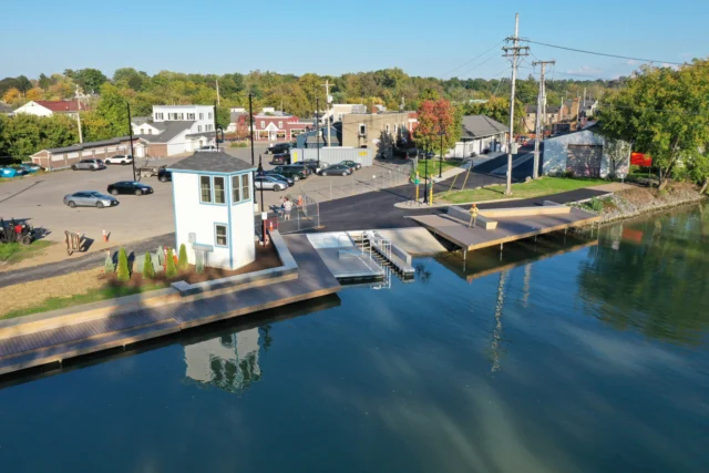 As spring weather arrives, we encourage you to enjoy the canal path. Our Bicentennial Gateway project created a valuable upgrade for our community. View before and after photos and read more about this successful project here:
https://fairportoced.org/successstory/bicentennial-canal-gateway-project/